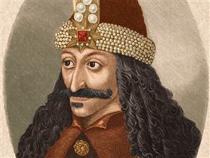 A portrait of Vlad the Impaler, circa 1450, from a painting in Castle Ambras in the Tyrol | nbcnews